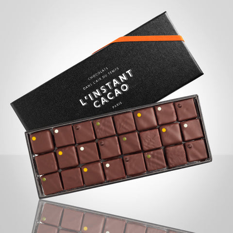 Coffret de 24 pralinés en chocolat au lait de L'Instant Cacao