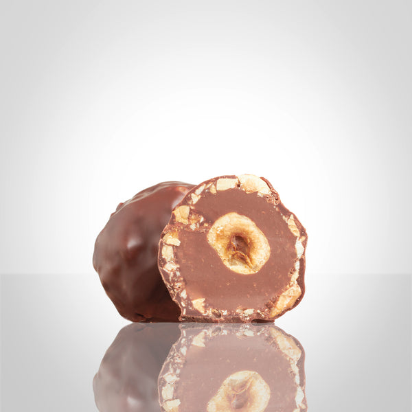 Rocher noisette vu en coupe