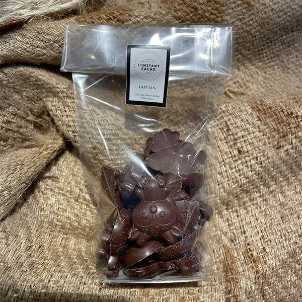 Fritures de Noël en chocolat au lait