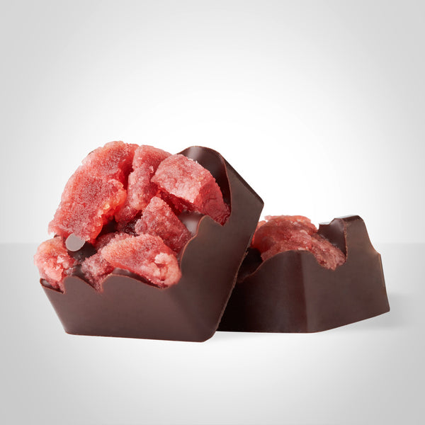 Bonbon chocolat et fraises de l'Instant Cacao
