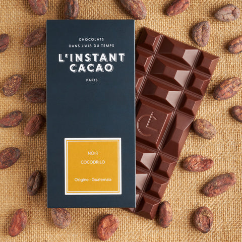 Tablette de 75 g chocolat noir à 79% de L'Instant Cacao - Cocodrilo du Guatemala